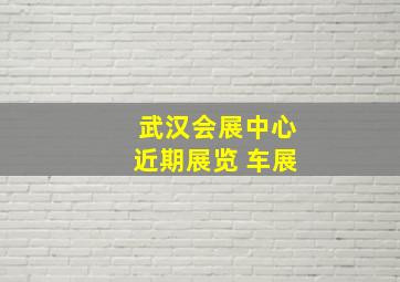 武汉会展中心近期展览 车展